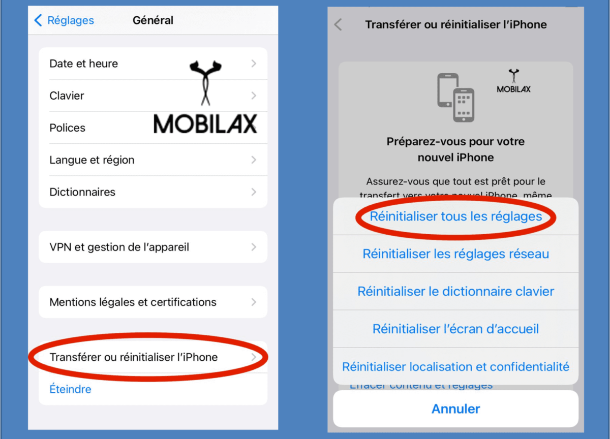 Aucun service iPhone Que faire si ce message s