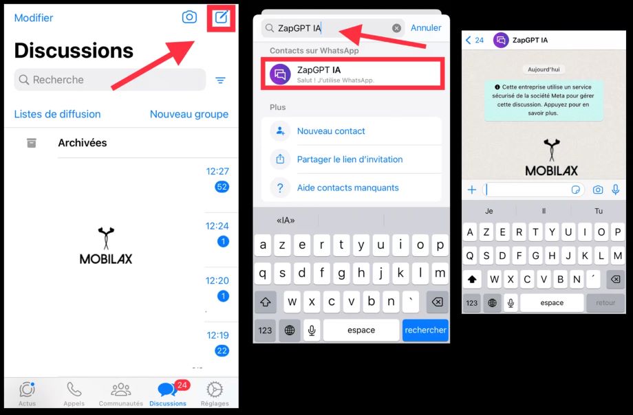 ZapGPT via des messages vocaux