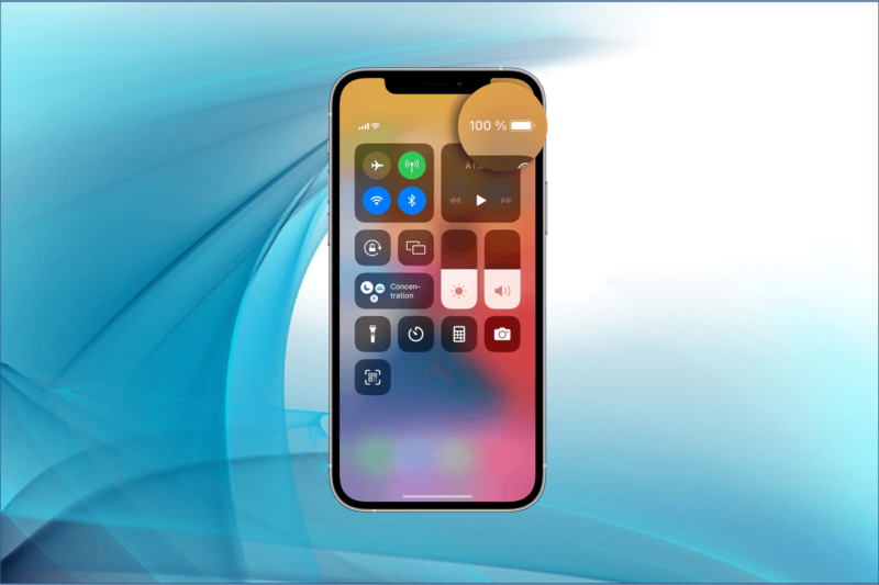 Afficher pourcentage batterie iPhone 11