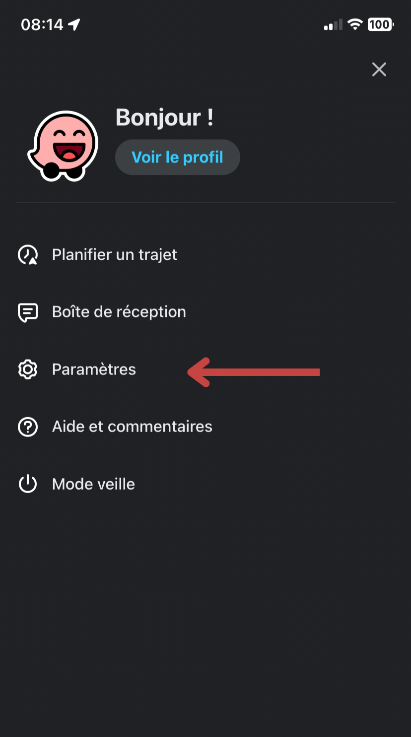 Vous devez définir Bluetooth comme sortie, Cliquez sur « Rechercher » et sur « Paramètres »