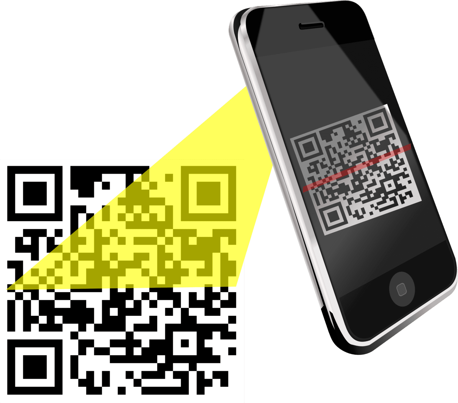 lire un QR code sur smartphone iPhone