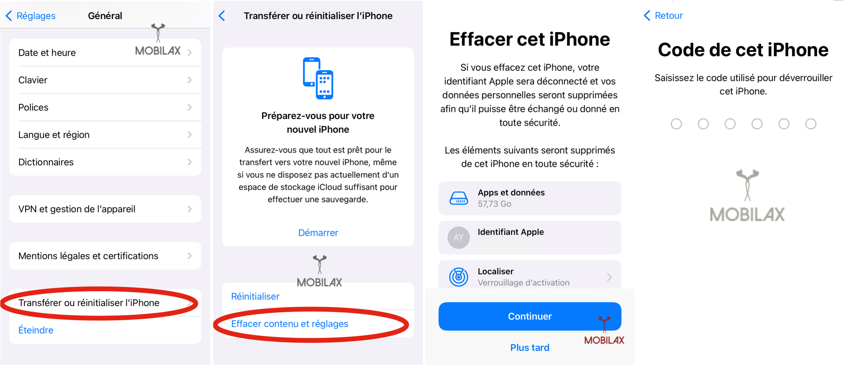 récupération de données dont les messages via une sauvegarde iCloud