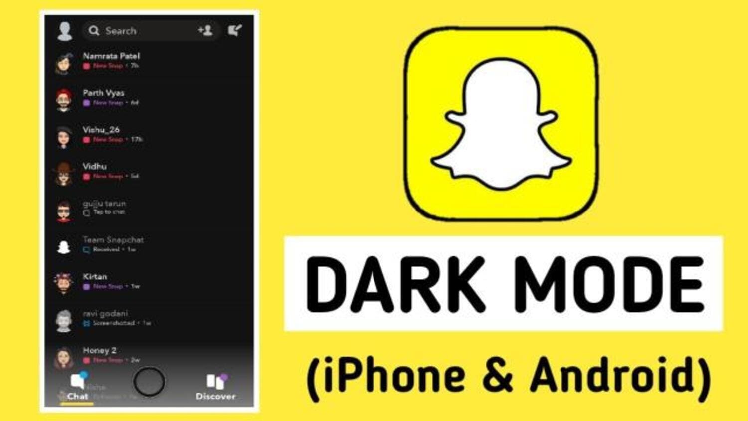 Activer le fond noir (Dark mode) sur son smartphone Android et iOS via des apps tierces