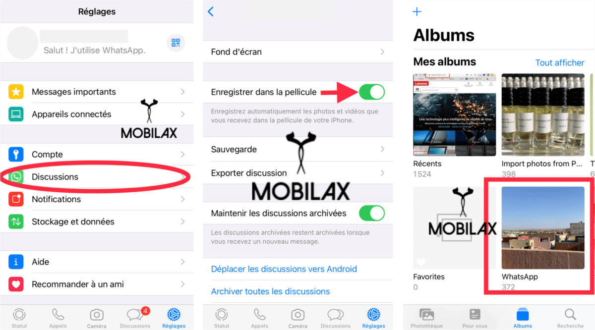 Sauvegarde iPhone et Android, tout savoir sur les photos Whatsapp