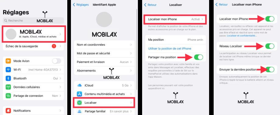 localiser mon iphone