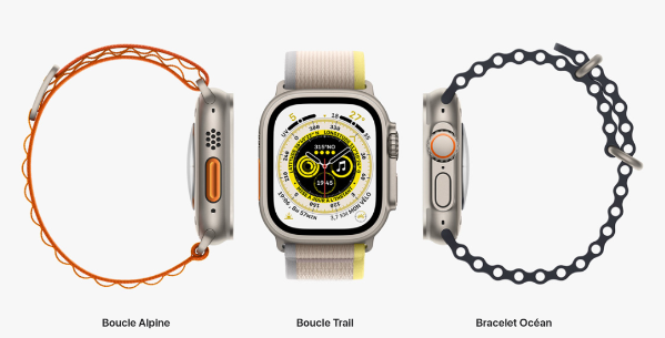 Apple Watch trois types de bracelets