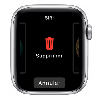 effacer un cadran sur l’Apple Watch