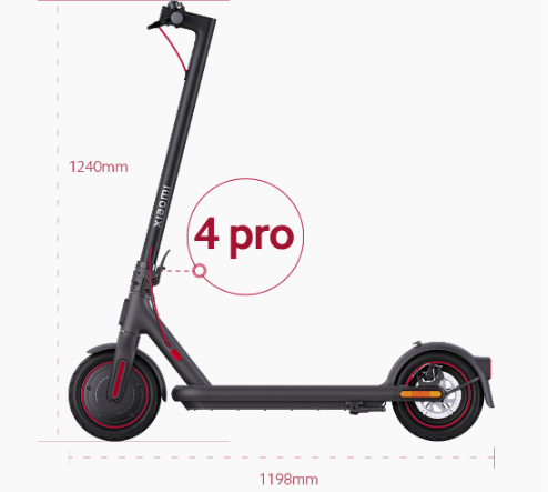 Electric scooter 4 Pro intègre un moteur puissant de 700 watts