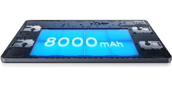batterie de 8 000 milliampères heure (mAh)