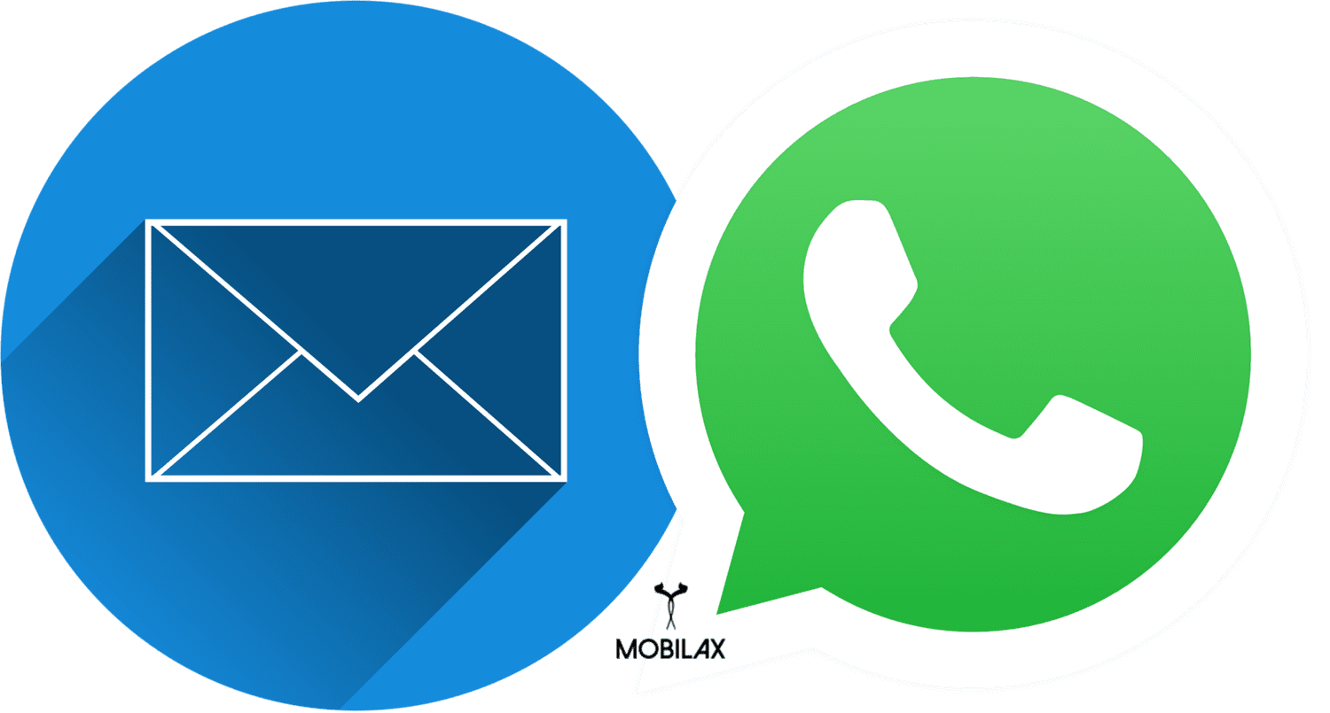 WhatsApp et Outlook depuis un iPhone