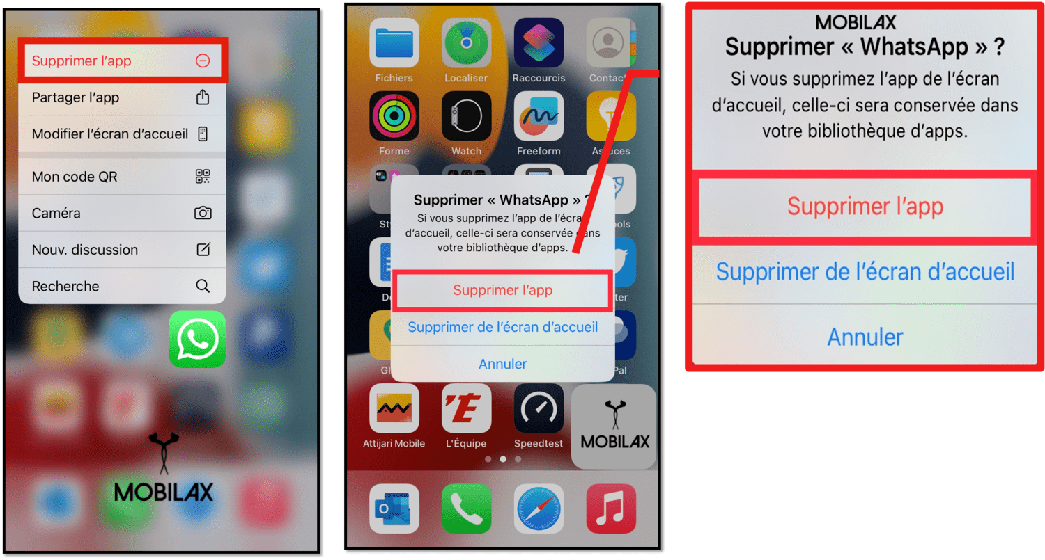 Supprimer l’App