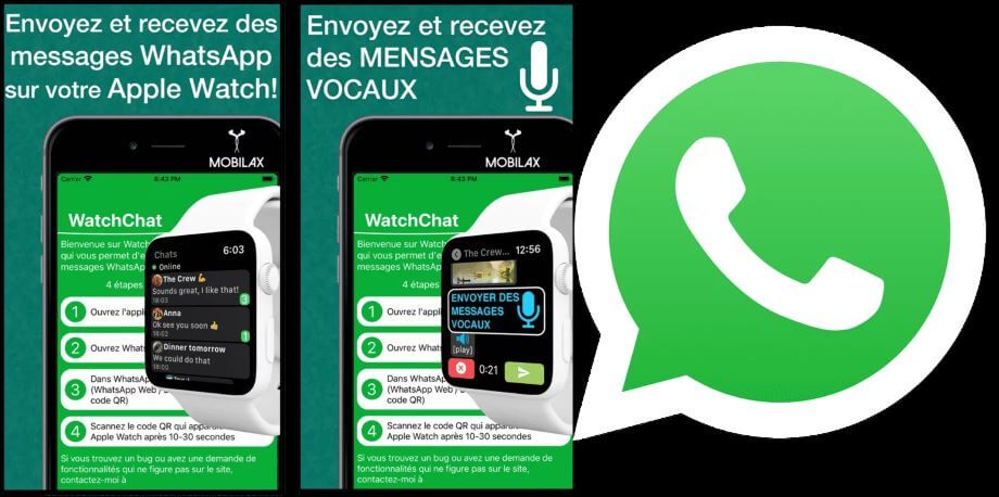 tous-les-services-whatsapp via lapplication mobile watchcha