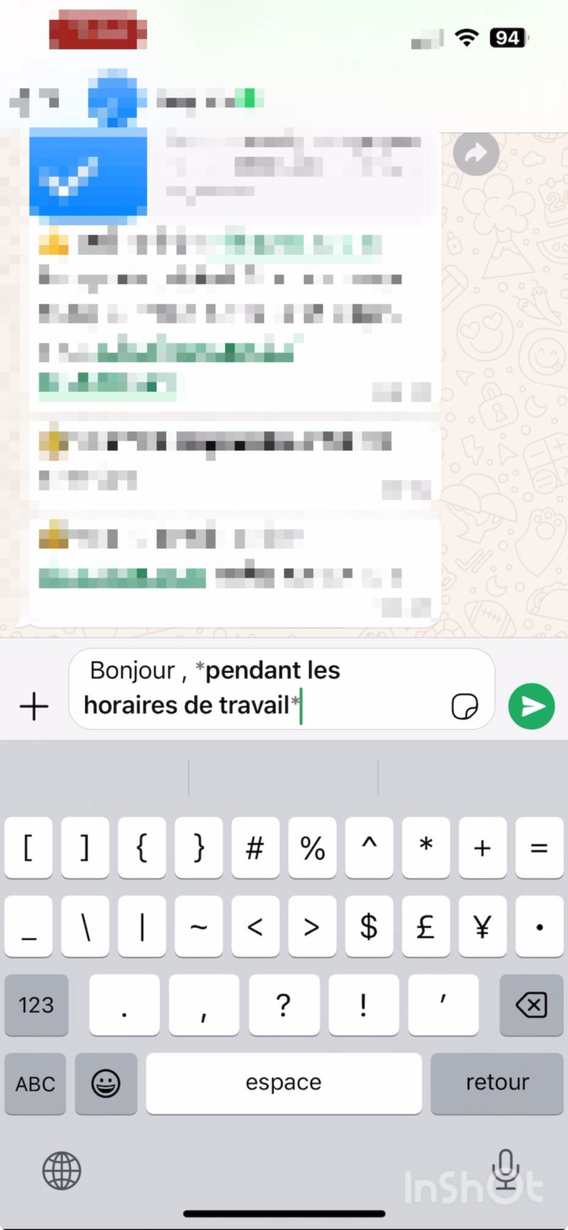 Écrire en italique sur WhatsApp comment faire