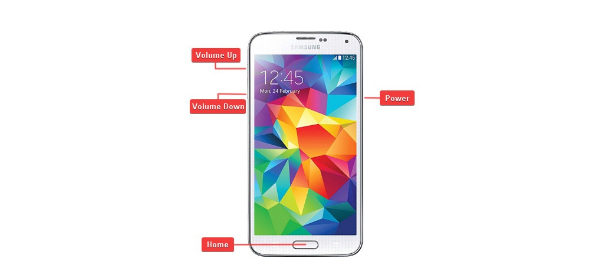 réinitialisation sur un smartphone Samsung via les boutons