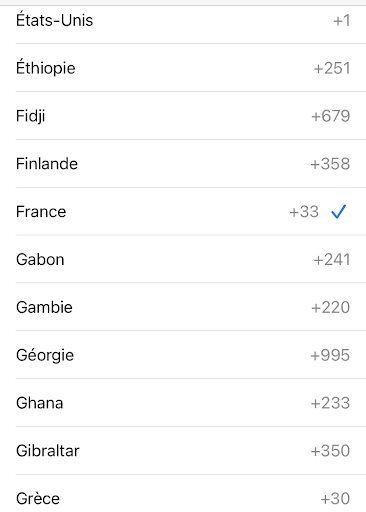WhatsApp - numéro de téléphone étranger