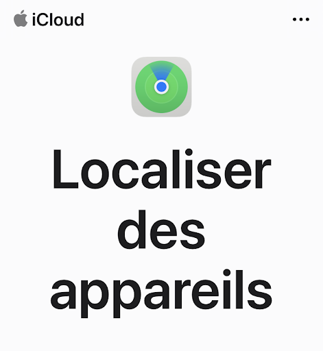 Localiser des appareils iCloud