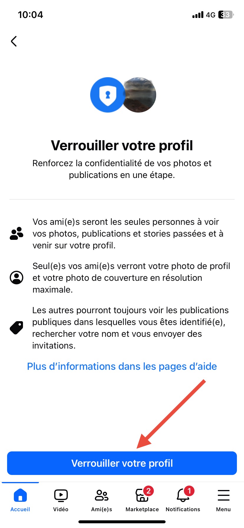 Lisez les données fournies par l’application puis confirmez votre choix afin de terminer la procédure.