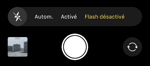 activer le flash