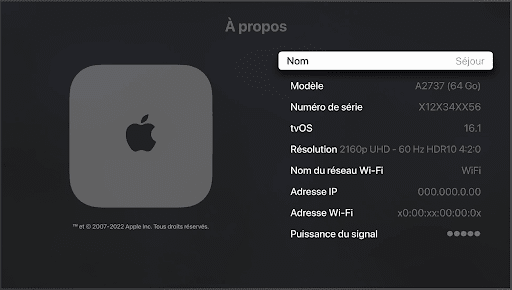 boîtier Apple TV