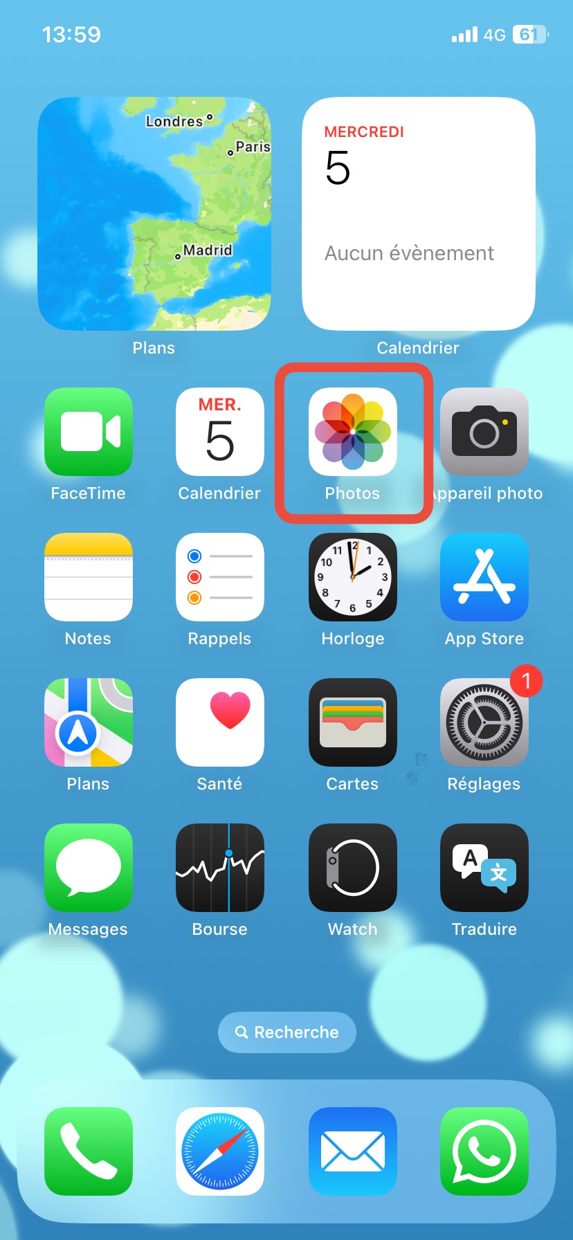 Ouvrez l’application Photos
